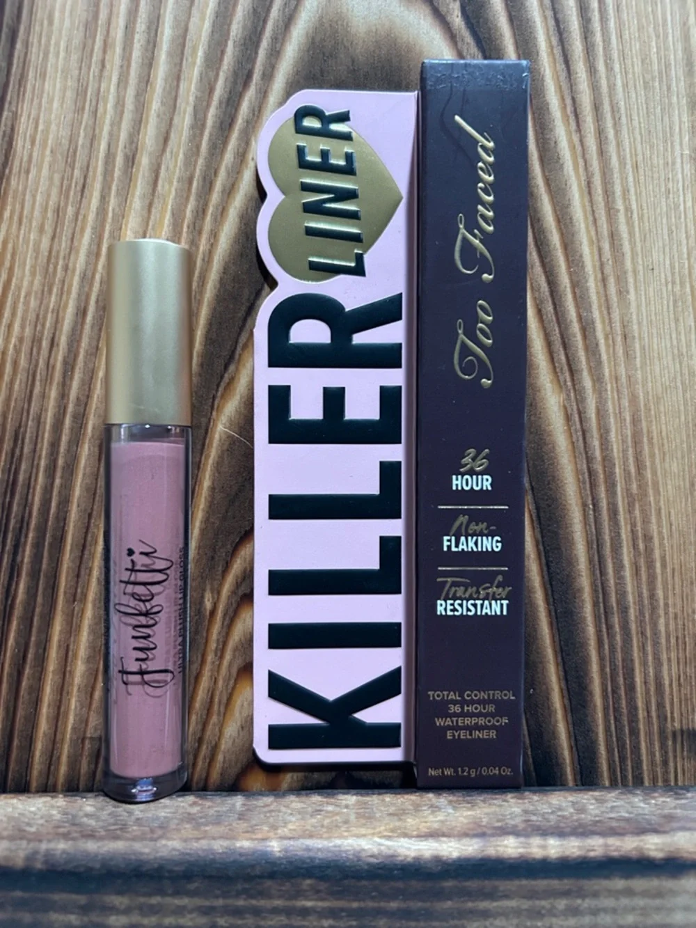 Too Faced Killer Liner Waterproof Expresso Eyeliner - Rose Pink Funfetti Gloss